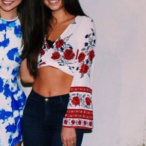 LF Floral Crop Top